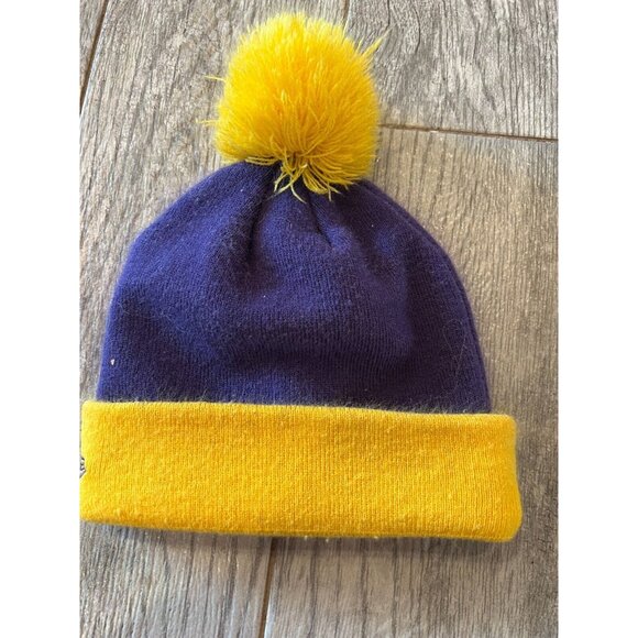 Minnesota Vikings NFL New Era Stocking Cap Hat Football Pom Pom Beanie SKOL - Picture 2 of 5